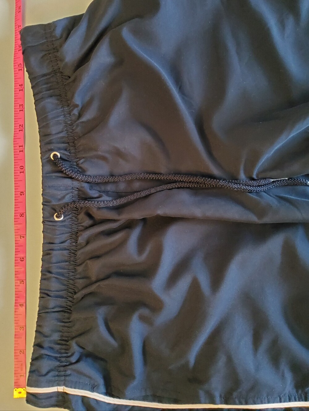 Women's Large Petite Mountain Lake Navy Track Pants with White Side Stripe - Picture 6 of 7